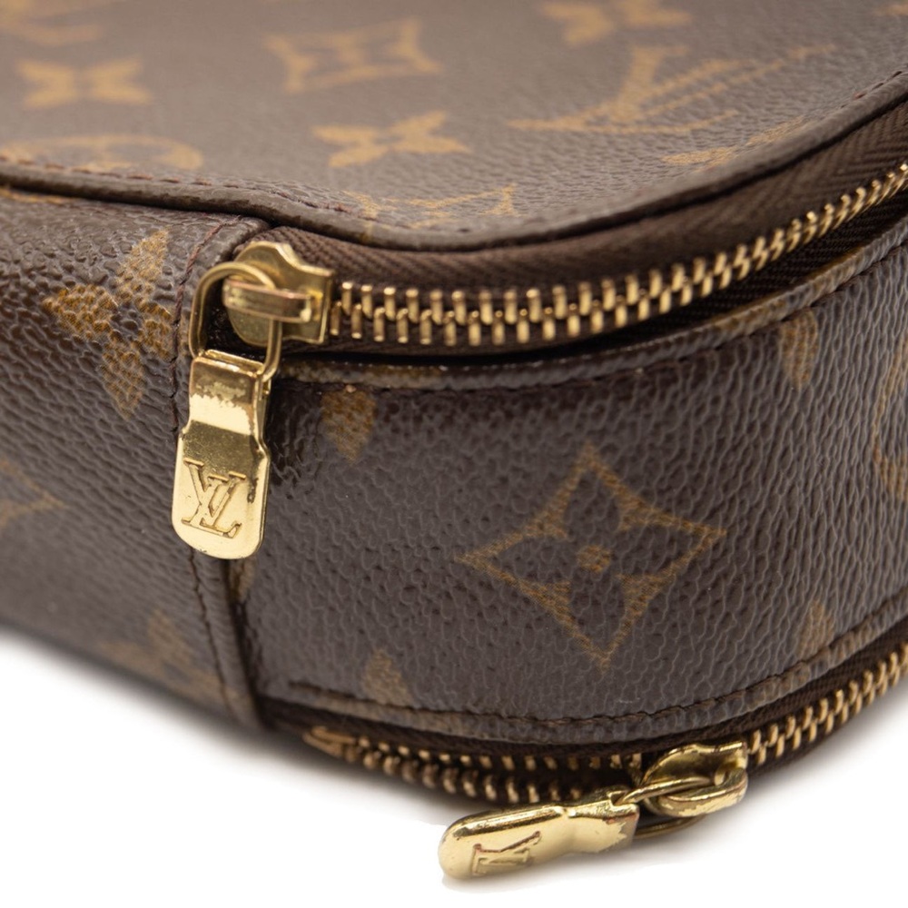 Louis Vuitton Monogram Trousse Brush LV Canvas Logo PM Travel Cosmetic Case Bag - Picture 10 of 15